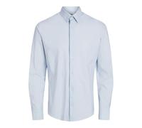 Jprblaactive - Maglietta Elasticizzata L/S SN, Chambray Blue/Stripes:Slim Fit, L