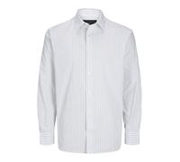 JPRBLABUSHWICK Stanley - Maglietta L/S SN, Cloud Dancer/Fit: a Strisce, M