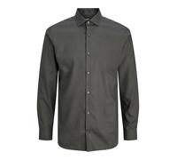 Jprblaparker - Maglietta L/S Noos, Grigio Scuro mélange, XL