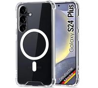 JProtect Custodia Magnetica per Samsung Galaxy S24 Plus - Compatibile con MagSafe, Antiurto, Trasparente