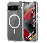 JProtect Custodia per Google Pixel 9 Pro XL compatibile con MagSafe, antiurto e magnetica, per Pixel 9 Pro XL, trasparente, per Google 9 Pro XL, custodia magnetica