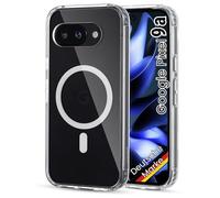 JProtect Custodia per Google Pixel 9a compatibile con MagSafe, antiurto e magnetica, per Pixel 9a, trasparente, per Google 9a, custodia magnetica