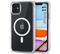 JProtect Custodia per iPhone 11 per Magsafe (protezione superiore e forza magnetica) Custodia magnetica trasparente per iPhone 11 - Custodia magnetica per MagSafe accessori Case antiurto