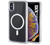 JProtect Custodia per iPhone X/XS / 10 per Magsafe (protezione top e forza magnetica) Custodia magnetica trasparente per iPhone X/XS - Custodia magnetica per MagSafe accessori Case antiurto