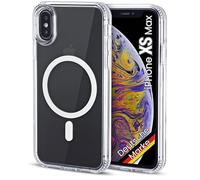 JProtect Custodia per iPhone XS Max per Magsafe (protezione superiore e forza magnetica), custodia magnetica trasparente per iPhone XS Max, custodia magnetica per accessori MagSafe Case antiurto