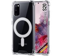 JProtect Custodia per Samsung Galaxy S20 per Magsafe (protezione top e forza magnetica) Custodia magnetica trasparente per Samsung S20 - Custodia magnetica per MagSafe accessori Case antiurto