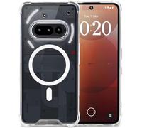 JProtect per Nothing Phone 3a Custodia per MagSafe (Massima Protezione & Forza Magnetica) Custodia Magnetica Trasparente per Nothing Phone 3a - Cover Magnetica per Accessori MagSafe, Cover Trasparente