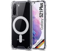 JProtect per Samsung Galaxy S21 Plus custodia per Magsafe (protezione superiore e forza magnetica) Custodia magnetica trasparente per Samsung S21 Plus - custodia magnetica per accessori MagSafe