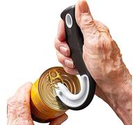 JPSDOWS Apriscatole con Linguetta a Strappo,Apriscatole ad Anello Facile da Aprire a Forma di J - Apriscatole ergonomici per lattine con Linguetta ad Anello, lattine, Bottiglie, per togliere