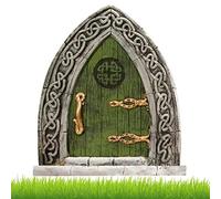 JPSDOWS Porte fatate per Alberi all'aperto, Miniatura Fata Porta Magica Fata Decorazione Giardino, Porte in Legno delle Fate Miniature del Giardino delle Fate, da Giardino