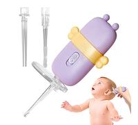 JPSDOWS Strumento per la rimozione del cerume Morbido - Cucchiai Portatili per Scavare Le Orecchie,Kit per la rimozione del cerume in Silicone Lavabile Riutilizzabile con Lente d'Ingrandimento