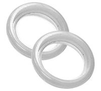 jpshop - 2 Pezzi Guarnizione Grande Sottocoppa per Macchina da Caffè in Gomma Resistente ad Alta Temperatura Compatibile con Mokona Bialetti