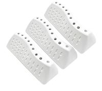 JPshop - 3 Pezzi Trascinatore Lavatrice compatibile con Vestel - Smeg - 42097400 colore bianco 9 fori