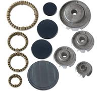 Jpshop Kit Serie Bruciatori + Piattelli + Corone 4 Fuochi Spartifiamma