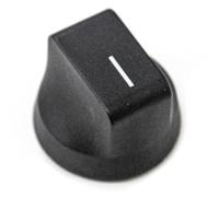 JPshop - Manopola nera piano cottura Ø6 mm - Mozzo 3 mm compatibile con Electrolux 3550503290