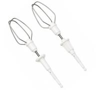 JPshop - Set 2 Fruste in Acciaio Inox per Montare e Sbattere, Ricambio Codice MX032 per Sbattitore Elettrico compatibile con Kenwood - HM320 - HM327 - HM400