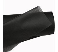 JPstraps -Tessuto termoadesivo Intersuola Fliselina Fusibile a un lato Interfaccia non tessuta per artigianato, cucito, fai da te, patchwork, riparazione, orlo, imbottito (Nero, 300cm x 100cm)