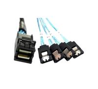JPVLCNDJ Cavo Raid for Server Dati Mini SAS SFF-8643 da 1 pz 0,5 m/1 m a 4 SATA 7 Pin Disco Rigido 6 Gbps(10pcs 1m)