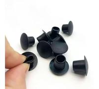 JPWNVF 5/10/20 Pezzi Tappi per Fori in Gomma Morbida 9mm 10mm11mm Bianco/Nero Tappo Impermeabile Antipolvere Tappi di Tenuta per Tubi tondi Coperture per Viti hardware-Nero-10mm(20 Pezzi)