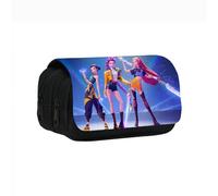 JPWPFAA Merchandising K-p-op Astuccio per ragazze e adolescenti, Astuccio con Cerniera di Grande Capacità E 3 scomparti per bambini, studenti, scuola, ufficio, contenitore per trucchi(D)