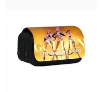 JPWPFAA Merchandising K-p-op Astuccio per ragazze e adolescenti, Astuccio con Cerniera di Grande Capacità E 3 scomparti per bambini, studenti, scuola, ufficio, contenitore per trucchi(B)