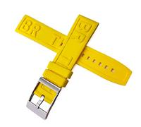 JPXXFM 20 mm 22mm 24 mm cinghia di orologio in gomma in silicone morbido per vendicatore in acciaio di guardia blu giallo rosso giallo/argento giallo/22 mm