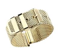 JPXXFM 20 mm 22mm 24 mm in acciaio inossidabile cinturino da polso da polso universale da donna da donna accessori per collegamenti a maglia oro