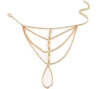 JPXXFM Anello di dito Anello a mano cablaggio Donne schiave delle donne con braccialetti di dito a catena Durabilità e attrazione
