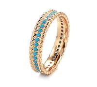 JPXXFM Anello di lussuoso anello di lussuoso cerchio a pieno cerchio di lusso per donne preziose gioielli vintage quotidiani