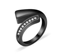 JPXXFM Anello urna per cenere per donne anello cenere commemorativo cremation gioielli in lutto per la perdita di un numero di uno-n-nero amato