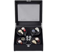 JPXXFM Avvolgitore automatico con motori silenziosi per 8 orologi, scatola di legno rotante regalo per uomini e donne Good Times Winder