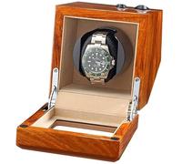 JPXXFM Avvolgitore per orologio in legno massiccio per orologi automatici morbidi cuscini di orologi flessibili 4 impostazione di rotazione impostazione Motore super tranquillo