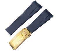 JPXXFM Bracelet de montre en caoutchouc pour homme Ditongna Green Water Ghost Diver vert 20 mm 21 mm