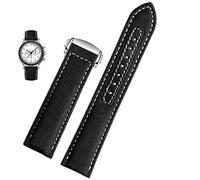 JPXXFM Bracelet de montre en toile de 19 mm 20 mm pour Omega 300 AT150 Bracelet de montre en cuir et nylon pour homme Bleu Noir