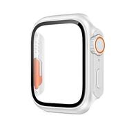 JPXXFM Casi di vetro per 44 mm 45 mm 41 mm 42 mm 42 mm 38 mm Protettore Coperchio Coperchio Ultra Bumper IWatch Series 8 7 SE 6 5 3 (Colore: Titanium Gold, dimensione: 44 mm)