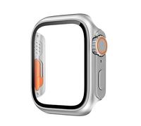 JPXXFM Casi di vetro per 44 mm 45 mm 41 mm 42 mm 42 mm 38 mm Protettore Coperchio Coperchio Ultra Bumper IWatch Series 8 7 SE 6 5 3 (Colore: Titanium Gold, dimensione: 44 mm)