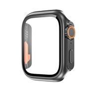 JPXXFM Casi di vetro per 44 mm 45 mm 41 mm 42 mm 42 mm 38 mm Protettore Coperchio Coperchio Ultra Bumper IWatch Series 8 7 SE 6 5 3 (Colore: Titanium Gold, dimensione: 44 mm)