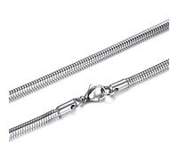 JPXXFM Catene di collana per uomini, collana in acciaio inossidabile per donna collana a catena di serpenti 15,4-24 pollici