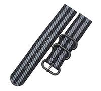 JPXXFM Cinghia di orologio in nylon 6 colori Watchband 18mm 22mm da 24 mm in nylon Waterproof Watch Band cinghia Sport in acciaio inossidabile cinghia/fibbia d'argento kaki/20 mm