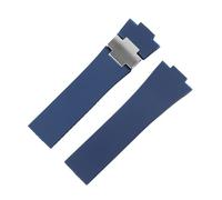 JPXXFM Cinturino in Silicone per Ulysse-Nardin Marine, Gomma Impermeabile Sportivo, 25 * 12mm, Blu, Unisex