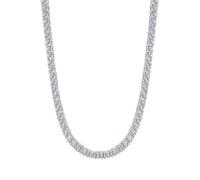 JPXXFM Collana a catena per uomini ghiacciati, collana a catena per donna, collana a catena da tennis costo colorcust, 5 mm 18-24 pollici