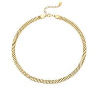 JPXXFM Collana in acciaio inossidabile per donne, collana da donna Fashi