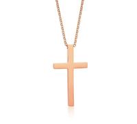 JPXXFM Cooppie collane per lui e lei, il ciondolo a croce in acciaio inossidabile in acciaio inossidabile