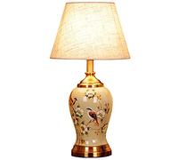 JPXXFM desk Table s Chinese Flower&Bird Ceramic Table s Classic Porcelain Body Fabric shade Bedroom Bedside Large Oriental Ceramics Desk 57×30cm table