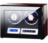 JPXXFM Display touch screen LCD Automatic Watch Winder con telecomando cuscini per orologi flessibili in integrazione per uomini da uomo Bellissima scenario