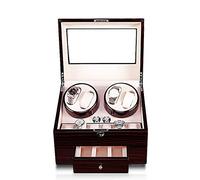 JPXXFM Guarda la scatola di avvolgitore per orologio automatico con spina silenzioso motore 5 modalità di rotazione orologi scatola di visualizzazione di archiviazione rotazione