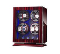 JPXXFM Guarda la scatola Winder Winder per 8 orologi automatici, con luce a LED blu, 4 modalità di rotazione, abbastanza motori, orologi da uomo e uomo in forma, D Winder