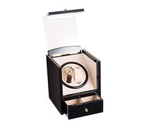 JPXXFM Guarda Winder Automatico a doppio orologio Winder Box Case di stoccaggio in legno Motore tranquillo Dual Alimentazione Crocodile Design in pelle PU, Watch Watch di Piano Paint