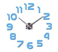 JPXXFM Home decoration Top fashion wall clock pared quartz watch modern diy clocks living room large decorative horloge murale stickers Durable (Color : Red, Sheet Size : 37 inch) (Dark Gray 27 inc