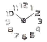 JPXXFM Home decoration Top fashion wall clock pared quartz watch modern diy clocks living room large decorative horloge murale stickers Durable (Color : Red, Sheet Size : 37 inch) (Dark Gray 27 inc